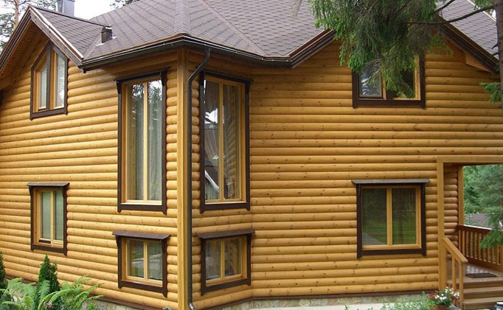 Отделка фасадов блокхаусом в Губкинске